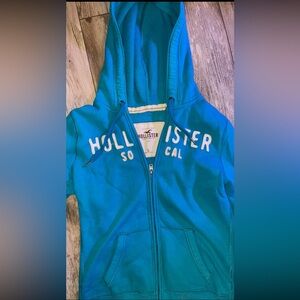 Hollister Teal Zip-Up Jacket